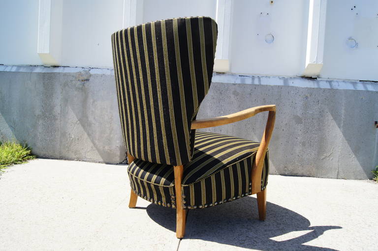 Upholstery Unique Scandinavian Highback Lounge Chair