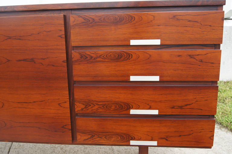 Rosewood Sideboard by Kai Kristiansen In Excellent Condition In Dorchester, MA