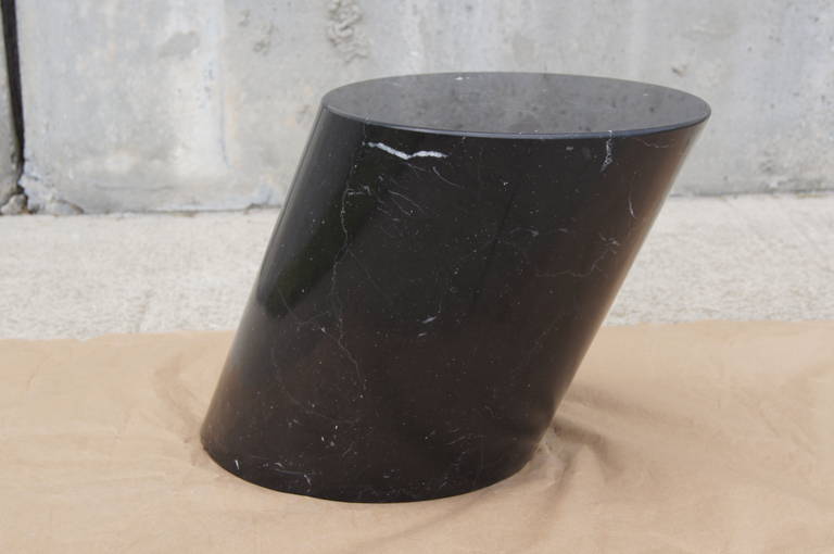 Lucia Mercer was schooled in landscape architecture, and apprenticed with a granite quarry in upstate New York, where she sculpted stone. This Stump table won The Roscoe award, USA 1983, and is as much a work of art as it is a piece of fine
