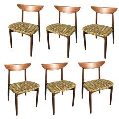 Set of Six Rosewood Dining Chairs by Harry Ostergaard