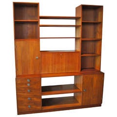 Modular Teak Storage, Desk Wall Unit by Finn Juhl 8