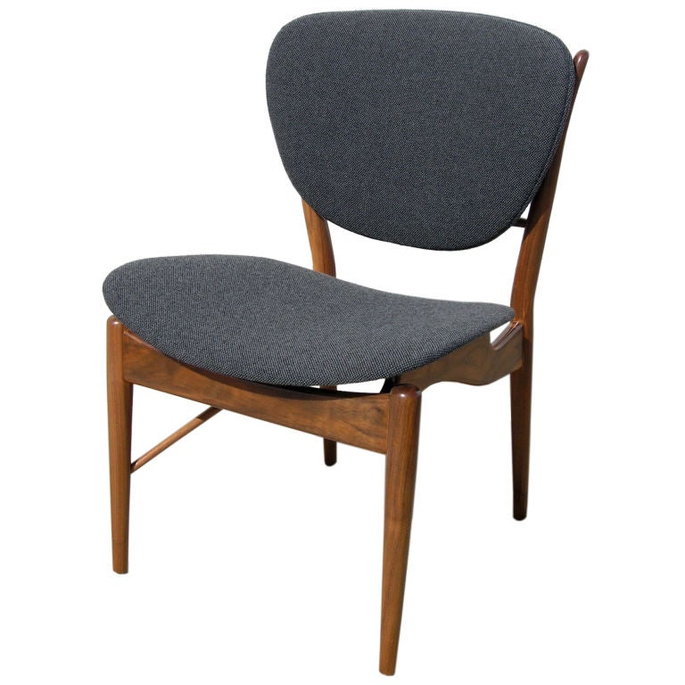 Walnut Side Chair, Model NV-51 by Finn Juhl for Baker