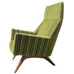 Danish Highback Lounge Arm Chair