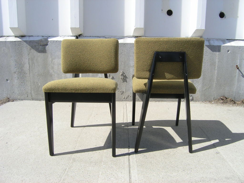 Mid-Century Modern Ebonized Birch Side Chair by George Nelson for Herman Miller