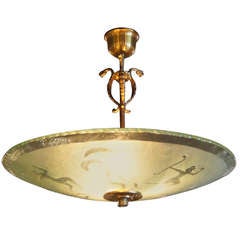 Swedish Art Deco Ceiling Lamp