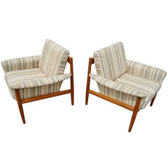 Pair of Armchairs by Grete Jalk for Cado