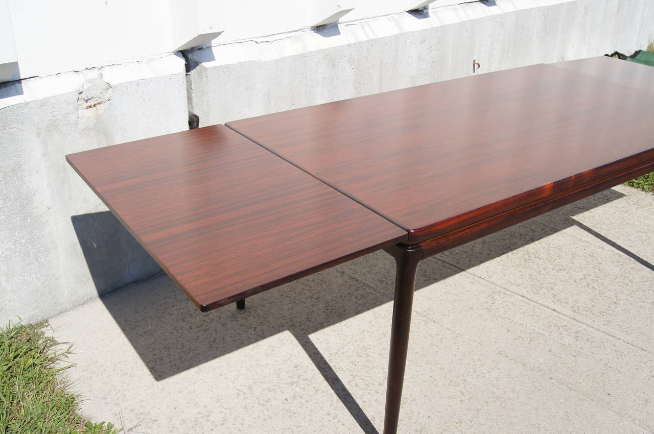 Johannes Andersen Danish Rosewood Extension Dining Table 1
