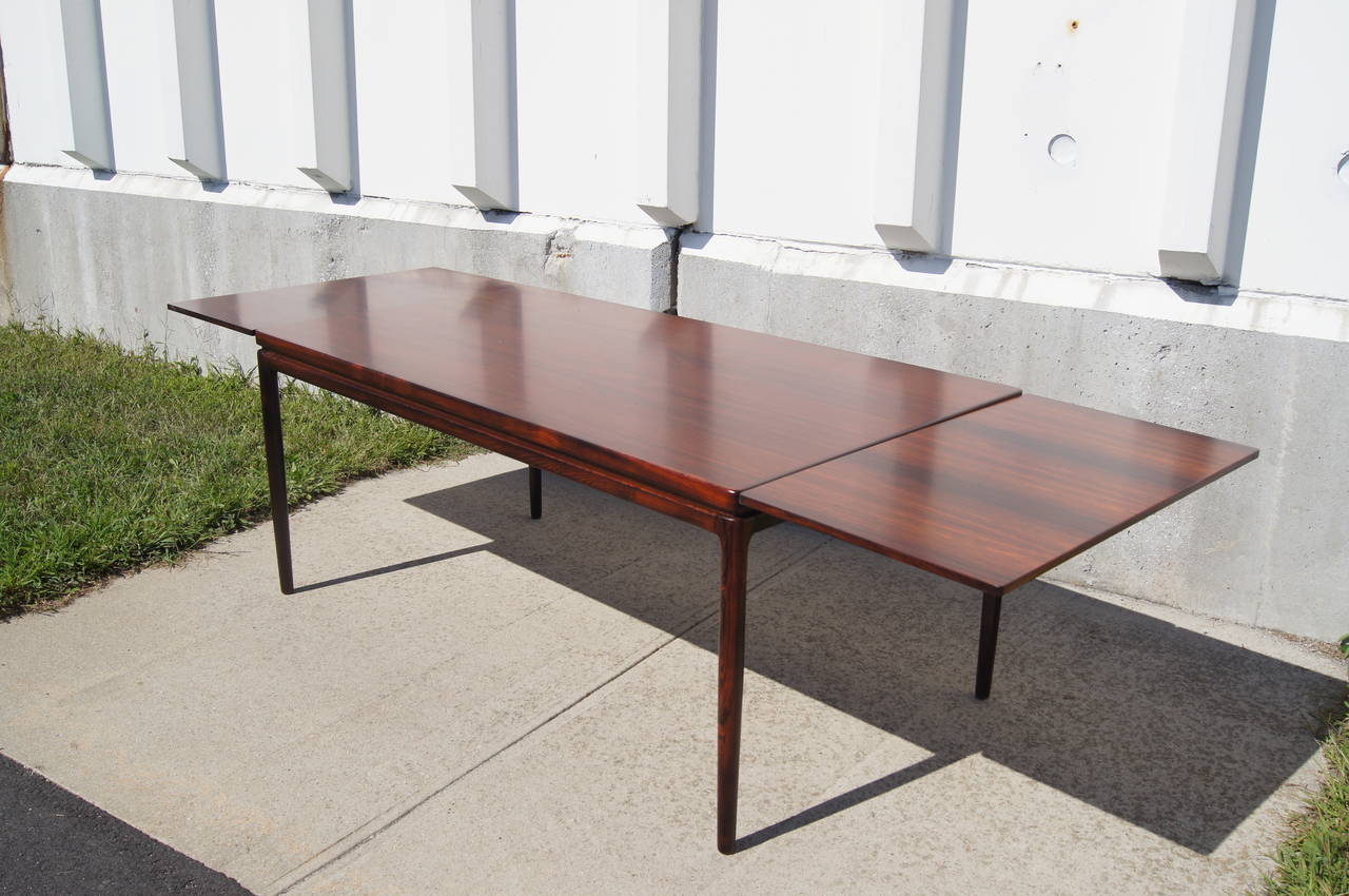 Johannes Andersen Danish Rosewood Extension Dining Table 3