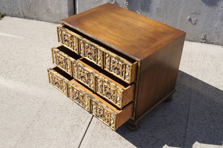 Mid-Century Modern Small Walnut Dresser by William A. Berkey Furniture for Widdicomb
