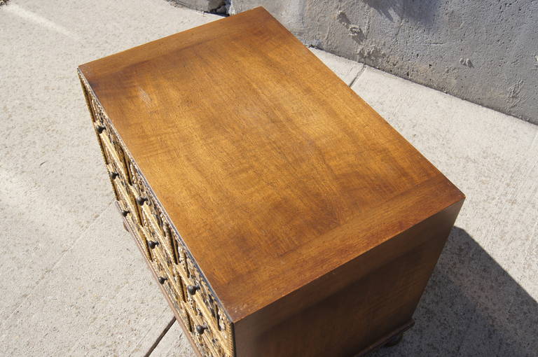 Mid-20th Century Small Walnut Dresser by William A. Berkey Furniture for Widdicomb