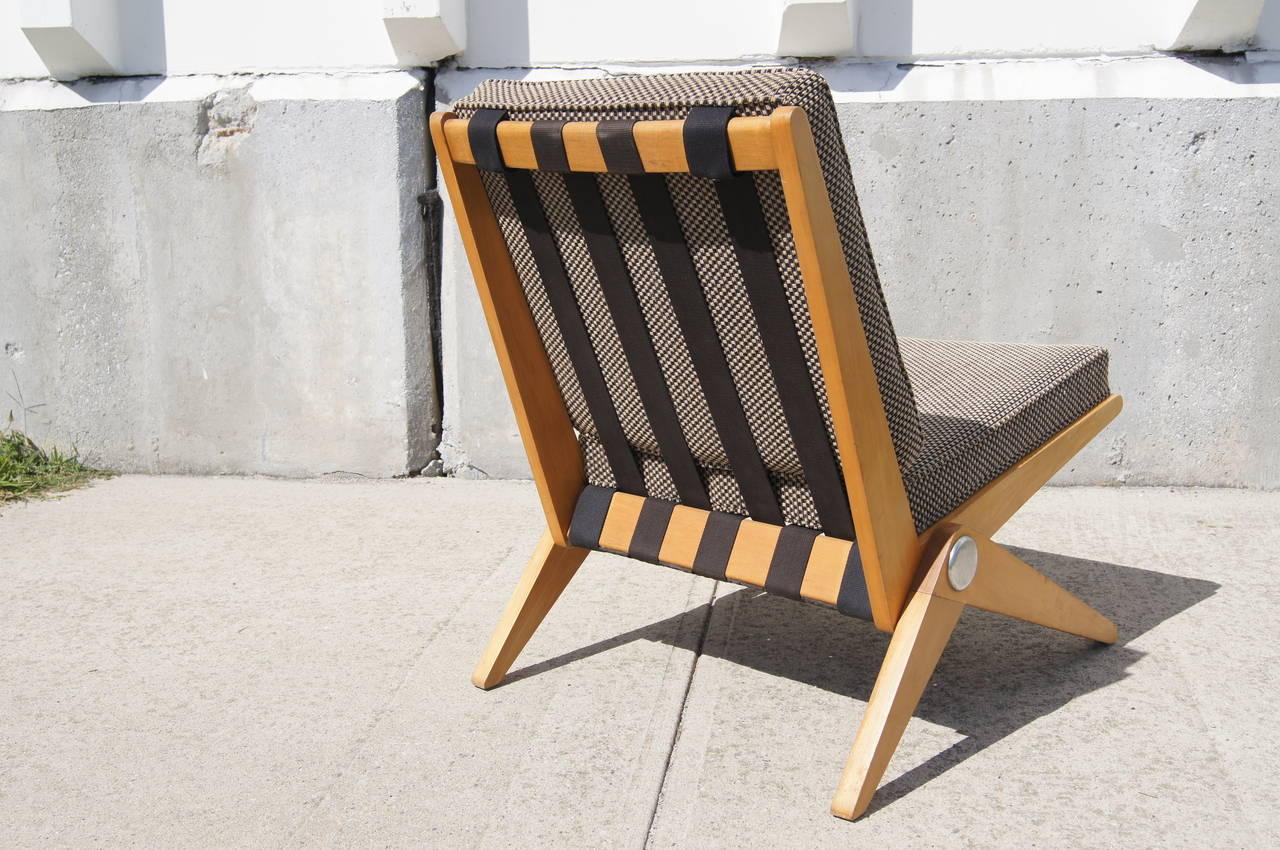 Mid-Century Modern  Scissor Chair by Pierre Jeanneret for Knoll