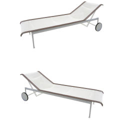 Pair of Chaise Lounge Chairs by Richard Schultz for 1966 Coll.