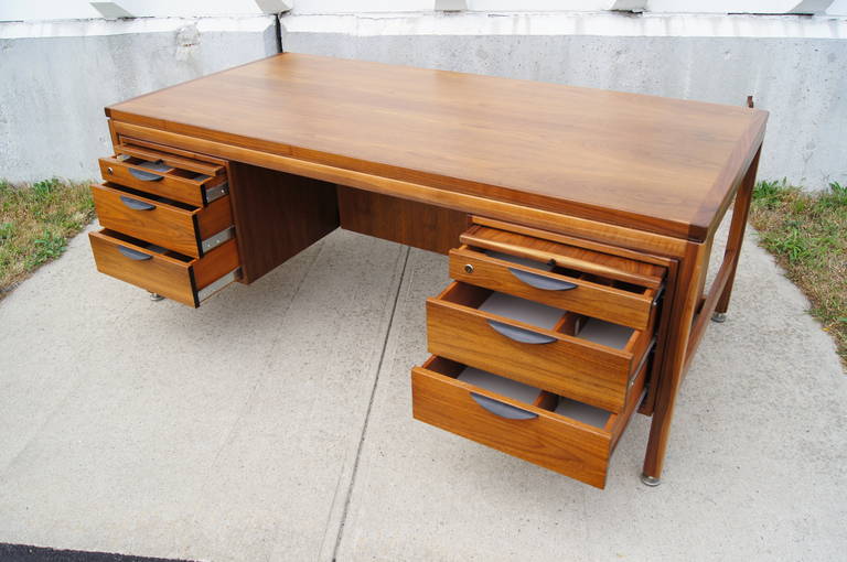 solid walnut desk