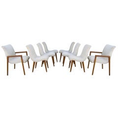 Set of 8 Dining Chairs by Russel Wright for Conant Ball