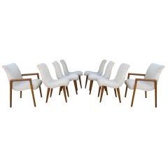 Set of 8 Dining Chairs by Russel Wright for Conant Ball