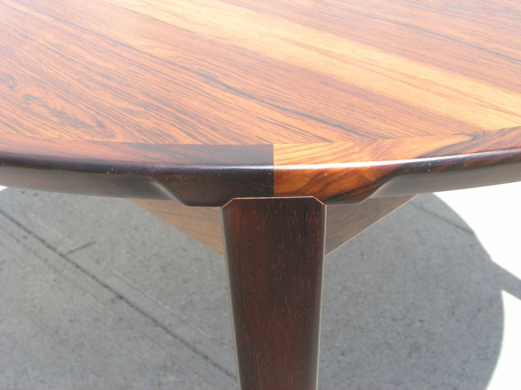 Rosewood Dining Table and 6 Chairs by Poul Hundevad 2