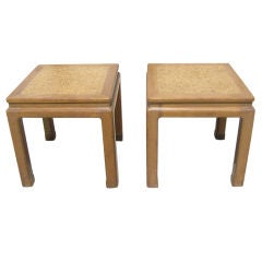 Pair of Cork Side Tables by Edward Wormley for Dunbar