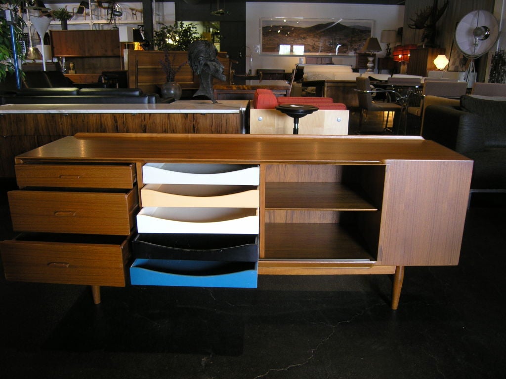 L Shaped Desk and Credenza by Arne Vodder for Sibast 2