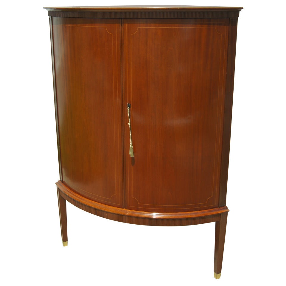 Swedish Cherry Corner Cabinet