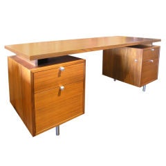 Walnut Executive Desk by George Nelson for Herman Miller