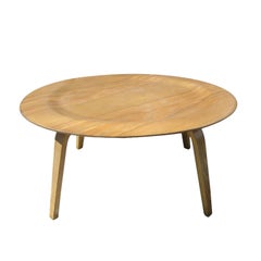Molded Oak CTW Coffee Table by Charles and Ray Eames for Herman Miller