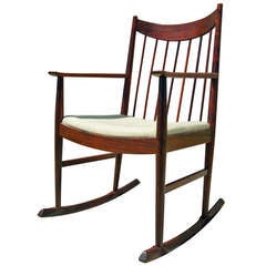 Rosewood Rocking Chair by Arne Vodder