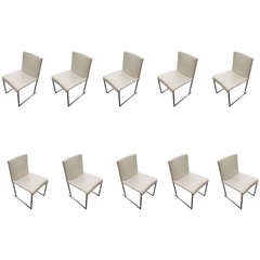 Set of Ten Solo Dining Chairs by Antonio Citterio for B&B Italia