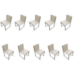 Ensemble de dix chaises à manger Solo par Antonio Citterio pour B&B Italia