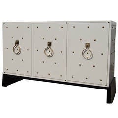 Three-Door Lacquered Cabinet by Tommi Parzinger for Parzinger Originals 9