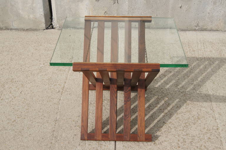 Campaign Side Table by Edward Wormley for Dunbar In Excellent Condition In Dorchester, MA