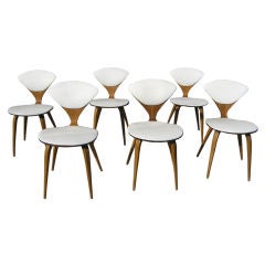 Set of Six Vintage Side Chairs by Norman Cherner for Plycraft