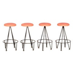 Set of Four Hairpin Stools after Frederic Weinberg