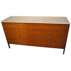 Dresser with Marble Top by Paul McCobb for Calvin Group