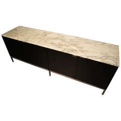 Credenza with Marble Top by Florence Knoll for Knoll