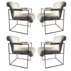 Set of Four Dining Chairs by Milo Baughman for Thayer Coggin