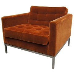 Armchair in Mohair by Florence Knoll