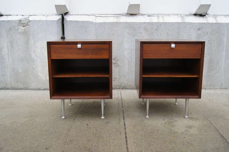 American Pair of Nightstands by George Nelson for Herman Miller