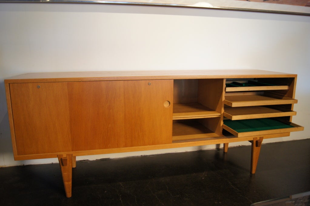 Oak Sideboard by Hans Wegner In Excellent Condition In Dorchester, MA