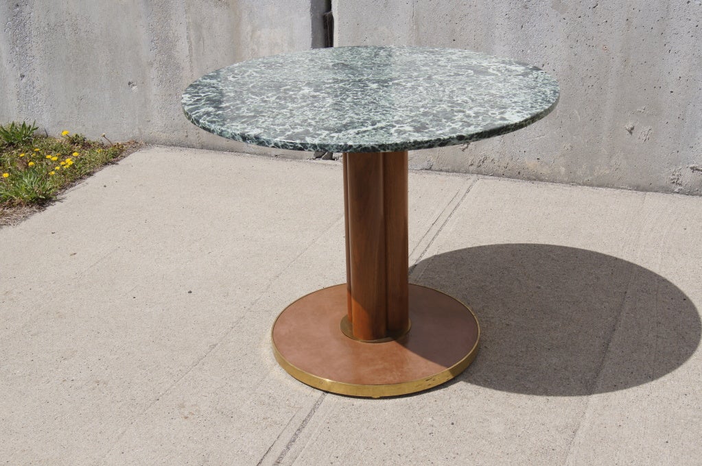 American Marble Pedestal Table by Edward Wormley for Dunbar