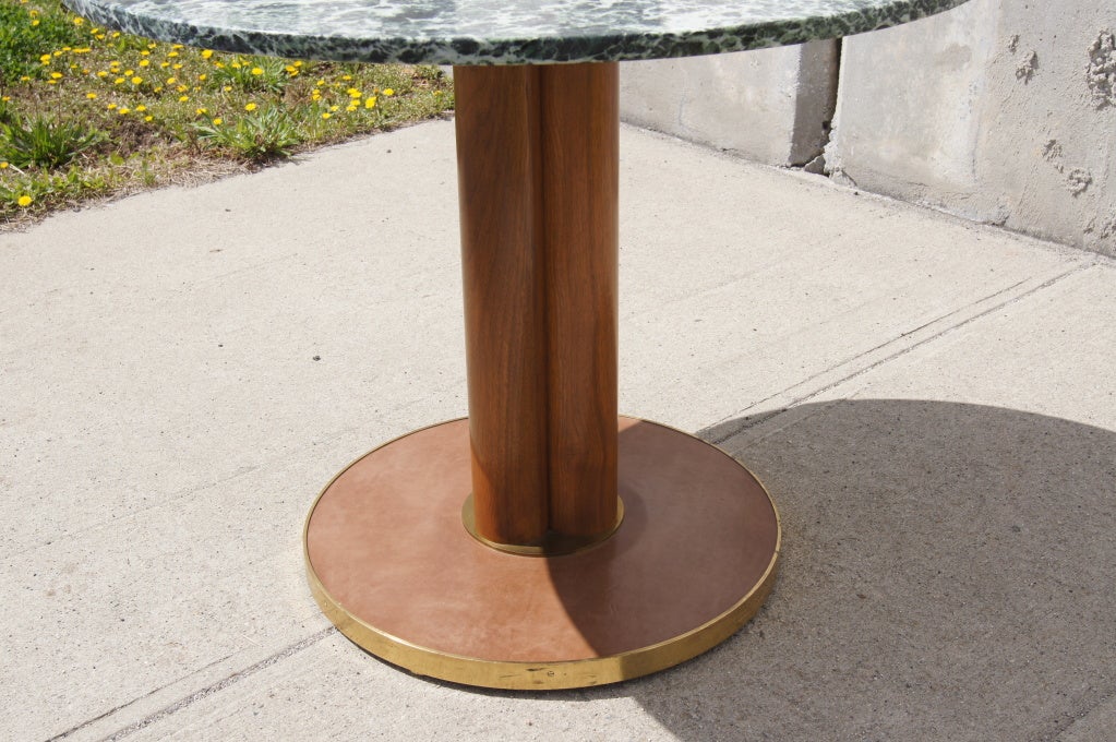 Mid-20th Century Marble Pedestal Table by Edward Wormley for Dunbar
