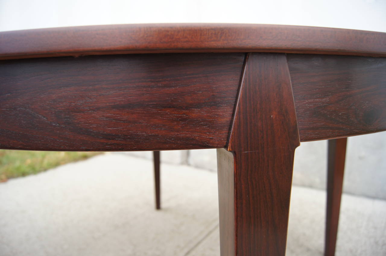 Danish Rosewood Dining Table by Arne Vodder