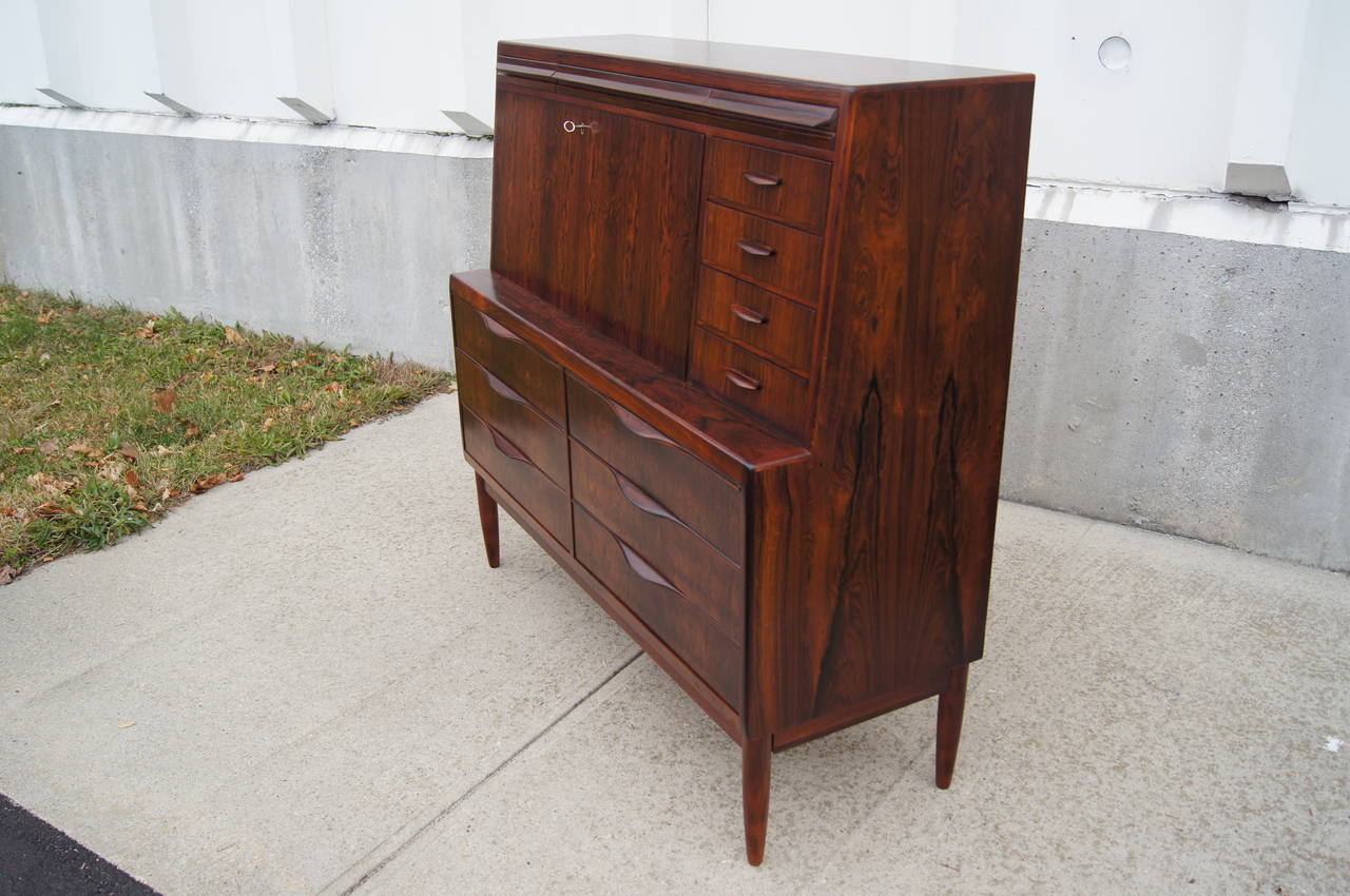 Rosewood Secretaire Desk by Ib Kofod-Larsen 3