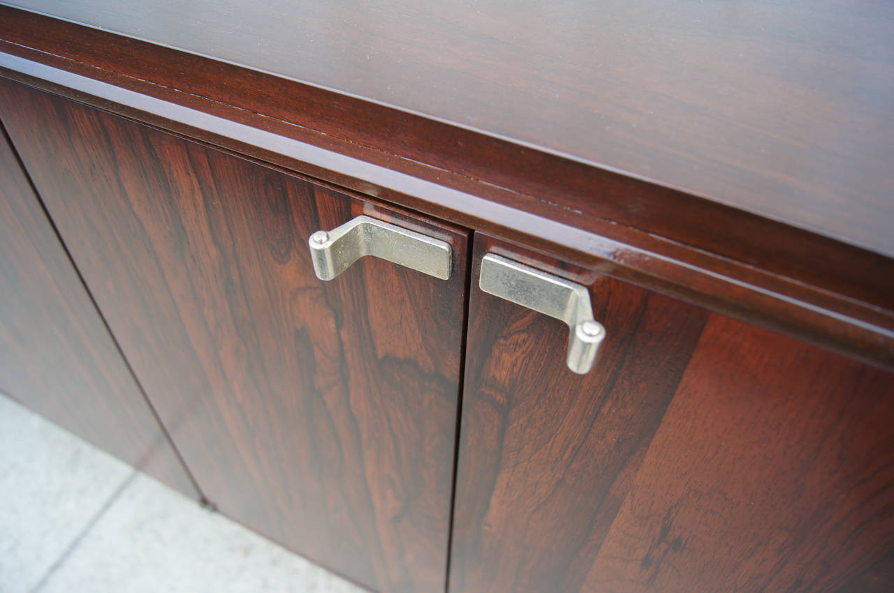 Modern Lucite and Rosewood Sideboard by Milo Baughman