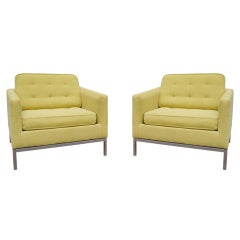 Pair of Lounge Chairs by Florence Knoll for Knoll