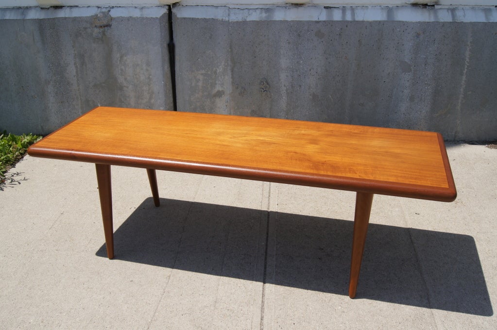 Danish Teak Coffee Table by Jacob Nielsen & Sønner Møbelfabrik