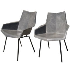 Pair of Fiberglass Chairs by Paul McCobb