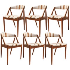 Set of Six Teak Dining Chairs by Kai Kristiansen