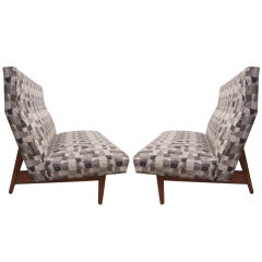 Pair of Armless Settees by Jens Risom