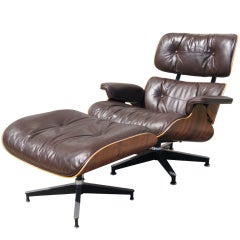 Eames Lounge Chair and Ottoman, Model 670/671