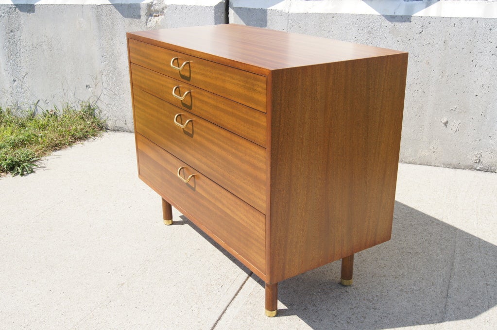 American Four-Drawer Mahogany Dresser by Harvey Probber